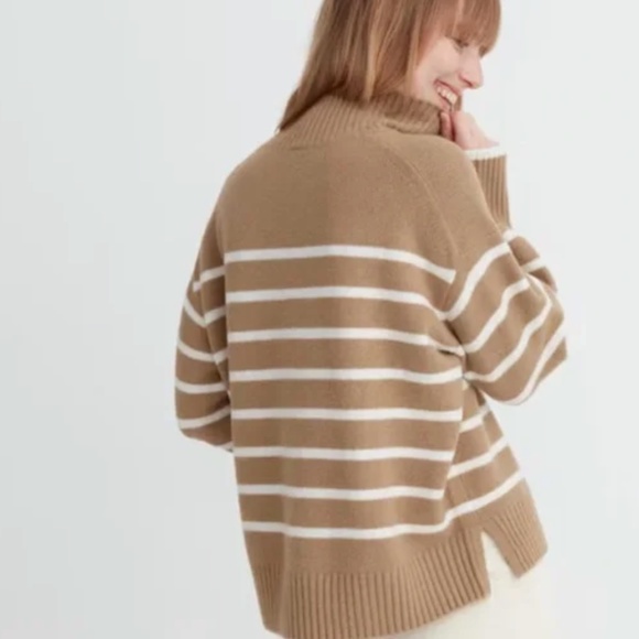 Uniqlo Souffle Yarn Long Sleeve Crew Neck Sweater Size M - Picture 3 of 6